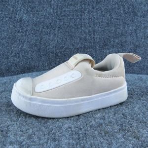 Native‎ Girls Sneaker Shoes Beige Fabric Slip On Size T 6 Medium